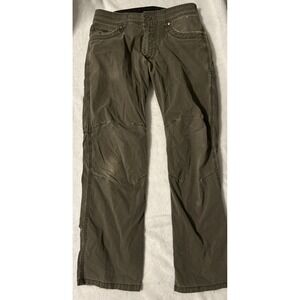 KUHL Revolvr Pants Men's Size 30x30 Olive Green Vintage Patina Dye Pre-owned